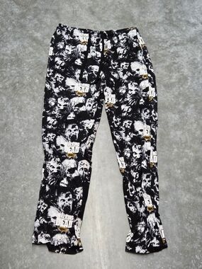 2015 AMC The Walking Dead Pajama Lounge Pants 100% Cotton Zombies Size Lg 36-38